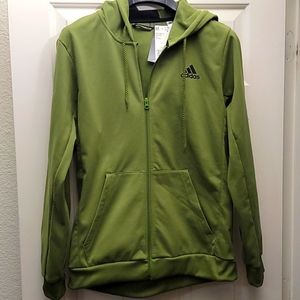 Adidas Green Hoodie Sweatshirt - Size L